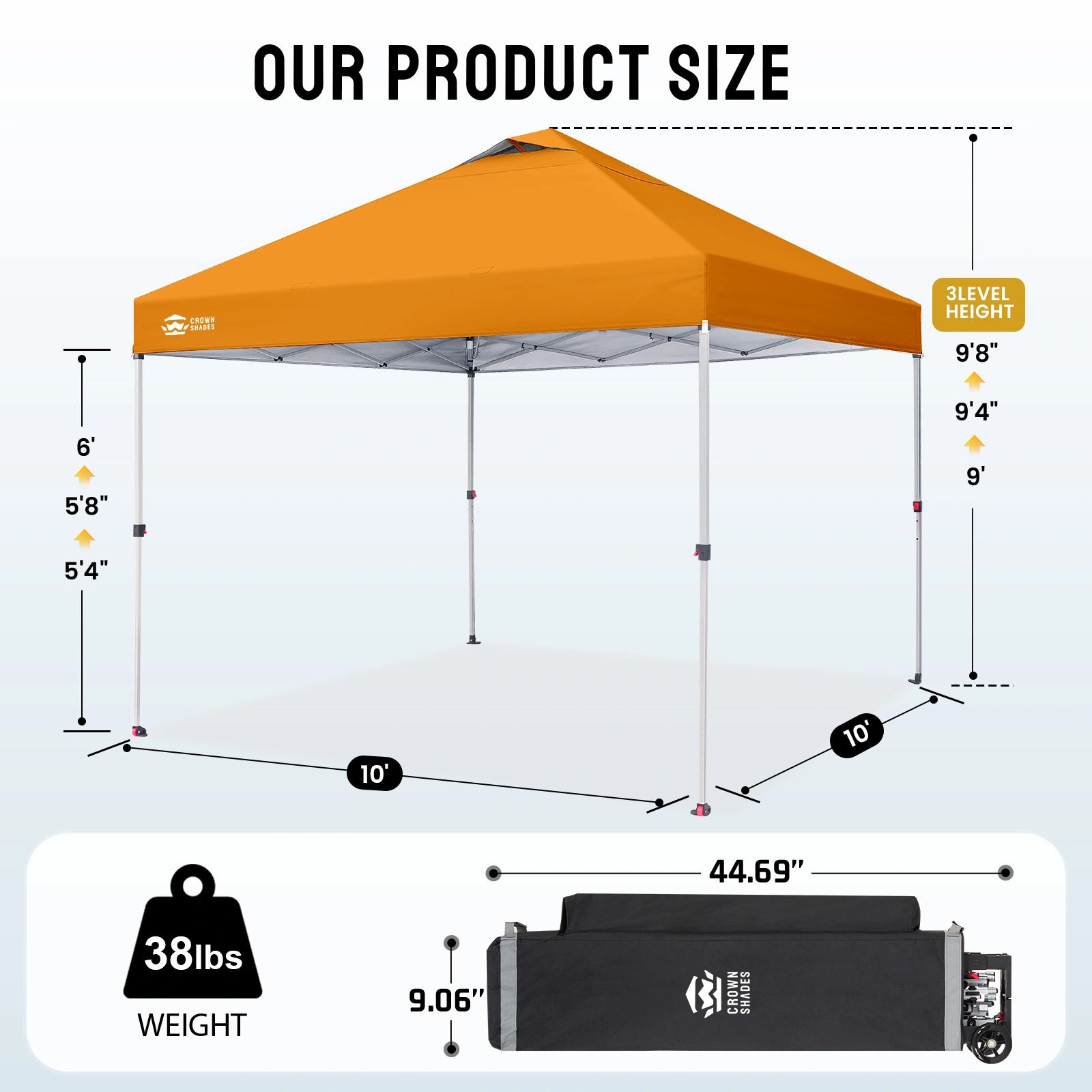 CenterLOK® 10' x 10' One-Push Canopy