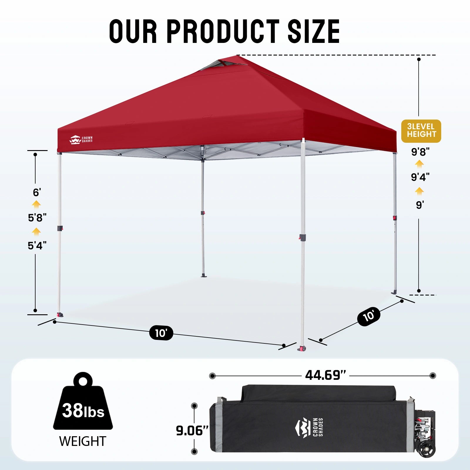 CenterLOK® 10' x 10' One-Push Canopy