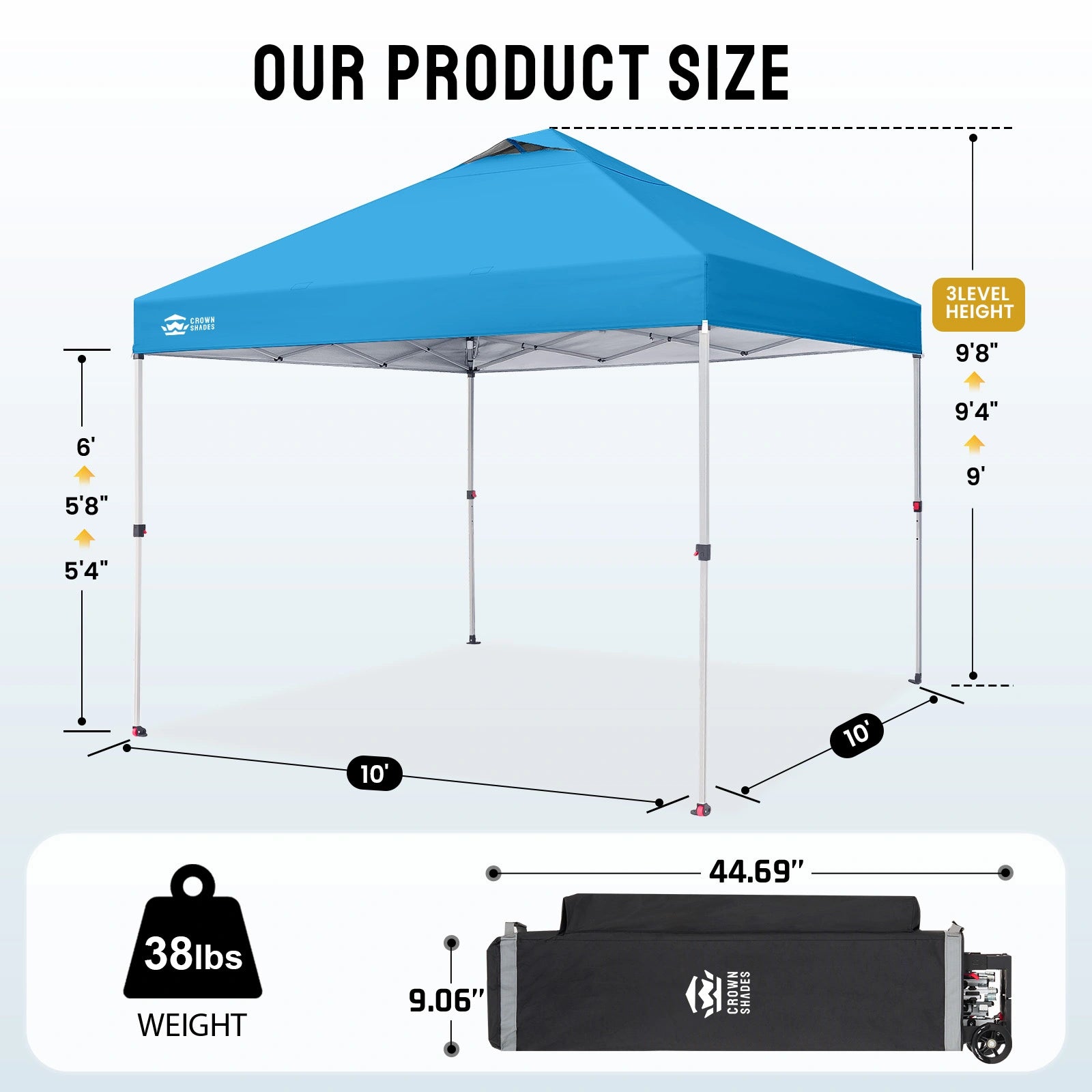 CenterLOK® 10' x 10' One-Push Canopy